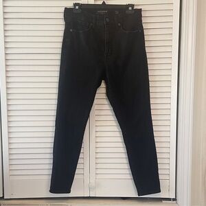 Lucky Brand Size 10/30 High Rise Black Skinny Ankle Jeans